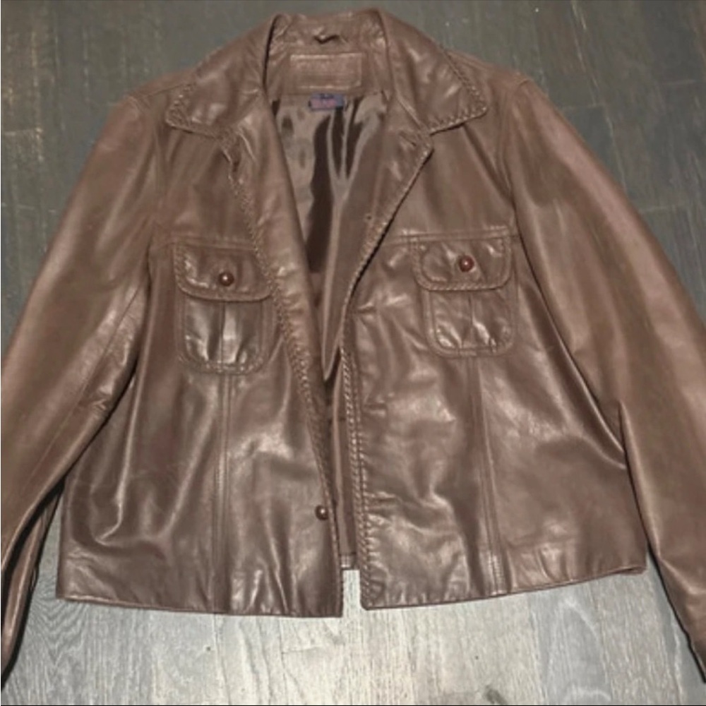 Polo by Ralph Lauren Tan Leather Jacket